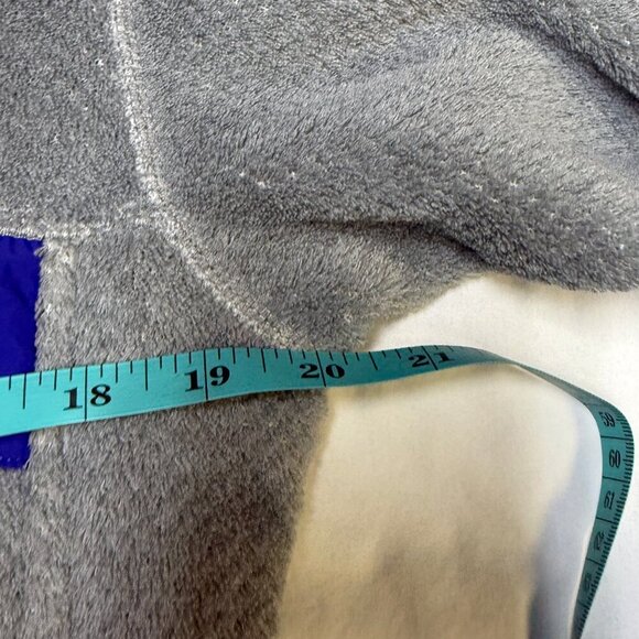 Patagonia Women’s Re-Tool Snap-T Pullover Large Gray with Blue Trim EUC - Picture 8 of 9